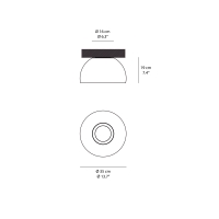 Vibia Duo Small lampada led da soffitto