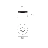 Vibia Duo Small lampada led da soffitto