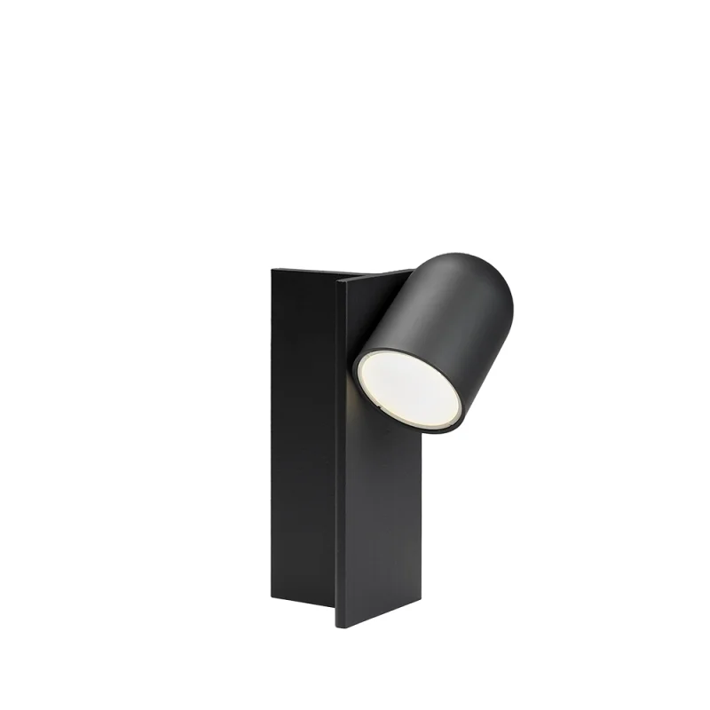 Lumina Perdue T-bar lampada a batteria led nera