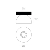 Vibia Duo Large lampada led da soffitto
