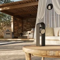 Lumina Perdue T-bar lampada a batteria led champagne