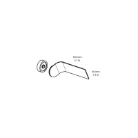 Lumina Perdue Bracket applique led bianca