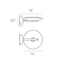 Linea Light Vivaldi led wall lamp