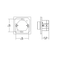 Digital Rotary Dimmer DALI MCU recessed