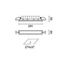 iGuzzini Laser Blade InOut Apparecchio Incasso LED 21W Frame o