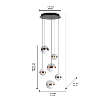 Ideal Lux Galaxy lampada da sospensione