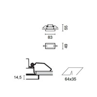 iGuzzini Laser Blade InOut Apparecchio Incasso LED 4W Frame O