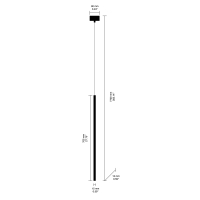 Ideal Lux Filo SP1 Long Wire suspension lamp