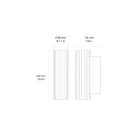 Astro Lighting Io 265 lampada da parete led