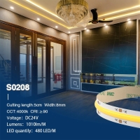 Striscia LED 5M COB 11W/m 24V a luce continua