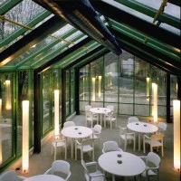Flos Stylos Floor Lamp in PMMA and steel by Achille Castiglioni