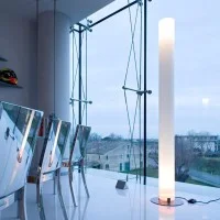 Flos Stylos Floor Lamp in PMMA and steel by Achille Castiglioni