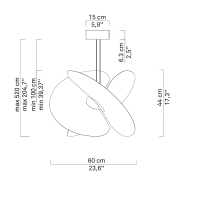 Luceplan Levante small lampada a sospensione led