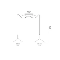 Rotaliana Dry H2 suspension lamp