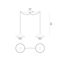 Rotaliana Dry H4 suspension lamp