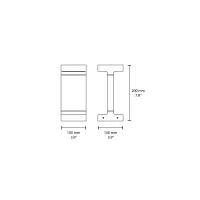 Flos Casting T 100 outdoor bollard