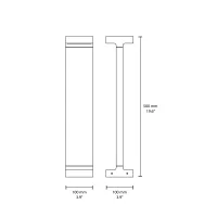 Flos Casting T 100 outdoor bollard