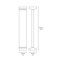 Flos Casting T 150 outdoor bollard