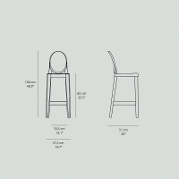Kartell One More stool 2pcs.