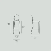 Kartell sgabello One More 2pz.