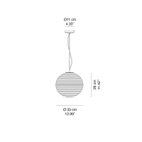 Rotaliana Flow Glass suspension lamp