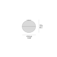 Rotaliana Flow Glass lampada da soffitto