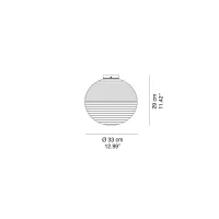 Rotaliana Flow Glass lampada da soffitto