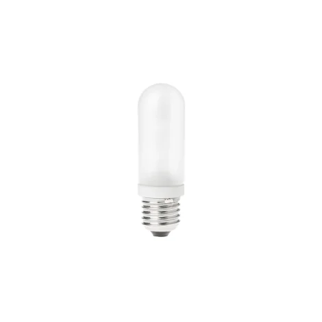 Tubular JDD halogen bulb E27 dimmable opaline