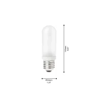 Tubular JDD halogen bulb E27 dimmable opaline Tubular JDD halogen bulb E27 dimmable opaline