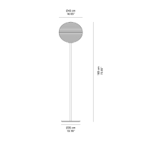 Rotaliana Flow Glass lampada da terra