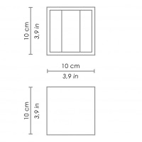 Ai Lati Cubetto Lampada da Parete Applique Biemissione LED 6W
