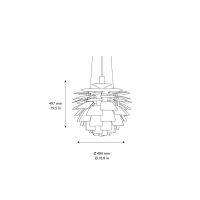 Louis Poulsen Suspension PH Artichoke White