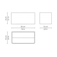 Ai Lati Cubetto Wall Lamp Applique Double emission LED 12W