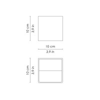 Ai Lati Cubetto Lampada da Parete Applique Biemissione LED 6W