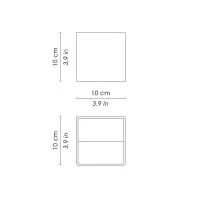 Ai Lati Cubetto Lampada da Parete Applique Biemissione LED 6W