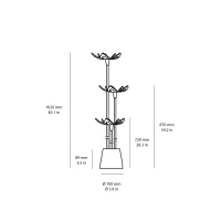 copy of Linea Light Blum Flower outdoor led bollard