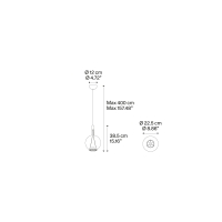 Lodes Sky-Fall Round lampada da sospensione