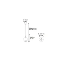 Lodes Sky-Fall Round lampada da sospensione