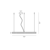 Ideal Lux Crown suspension lamp