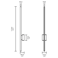 iGuzzini Libera stand alone big led wall lamp