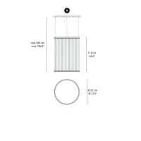 Vibia Array D83 lampada cilindrica a sospensione