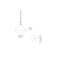 Zafferano Amelie led suspension lamp