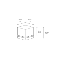 Luce & Light Goccia square led recessed spotlight