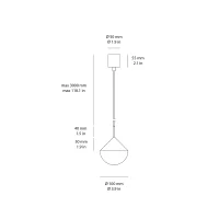 Aromas Nino led suspension lamp