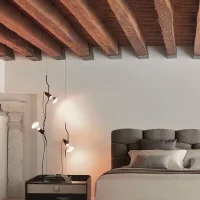 Flos Parentesi Double floor lamp black dimmable suspension Flos Parentesi Double floor lamp black dimmable suspension