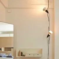 Flos Parentesi Doppia lampada terra sospensione nera dimmerabile Flos Parentesi Doppia lampada terra sospensione nera dimmerabile