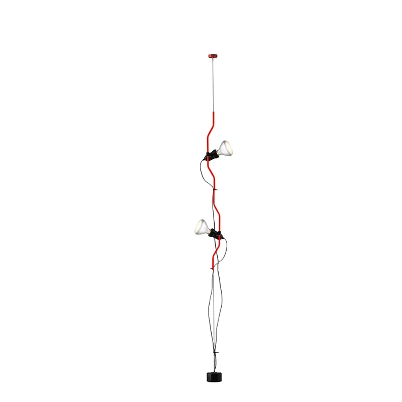 Lighthouse L/HEM5RED Mini Torcia LED Rossa 2-in-1 – 250 Lm (Spot) E 500 Lm (Flood), Dimmerabile, Con Magnete E Clip, 3xAAA Incluse