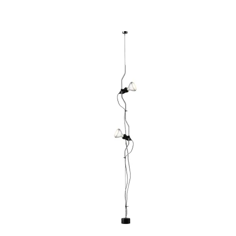 Flos Parentesi Doppia lampada terra sospensione nickel