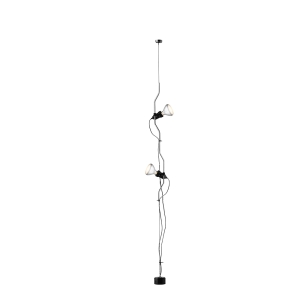 Flos Parentesi Doppia lampada terra sospensione nickel