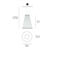 Vibia Array D83 conical suspension lamp